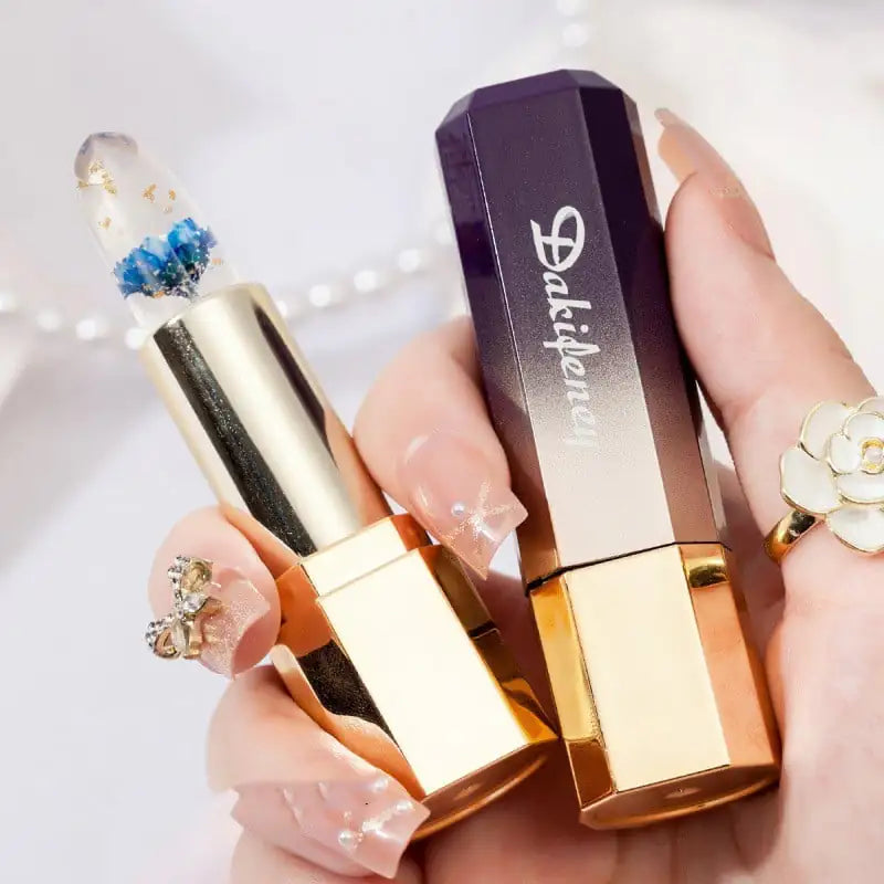 Petal Flower Color-Changing Lipstick with Jelly Finish